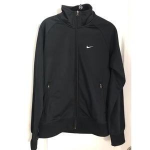 Nike Full Zip Black Jacket with Collar